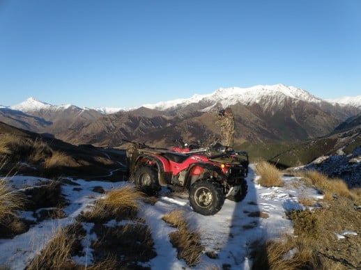 Glassing from Quad Bike NZ Hunting Expeditions