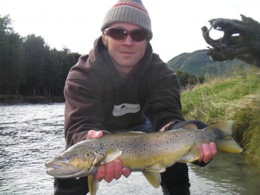 NZ Fly fishing Expeditions  - Happy late season client