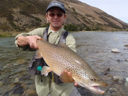 10.25lb trophy New Zealand Brown Trout