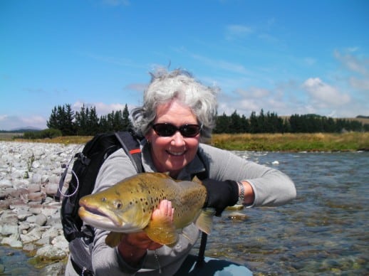 New Zealand Fly Fishing Expeditions - Happy Scots and big New Zealand Brown trout