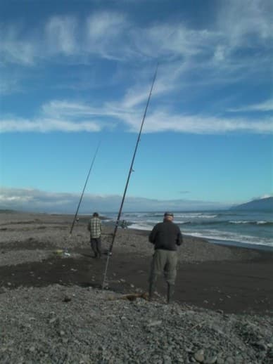 New Zealand Fly Fishing Expeditions - Surf castong on the Kapiti Coa