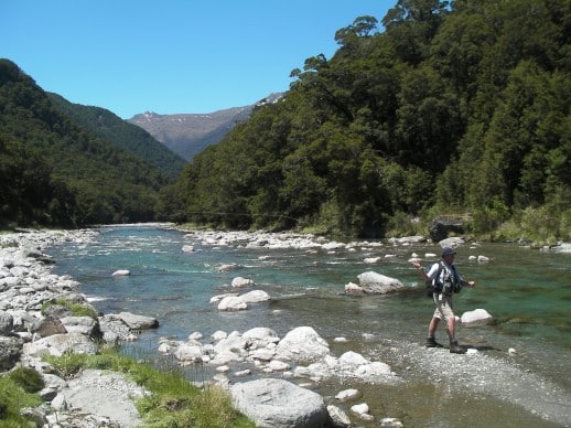 New Zealand Fly Fishing Expeditions - awesome water and a hot day