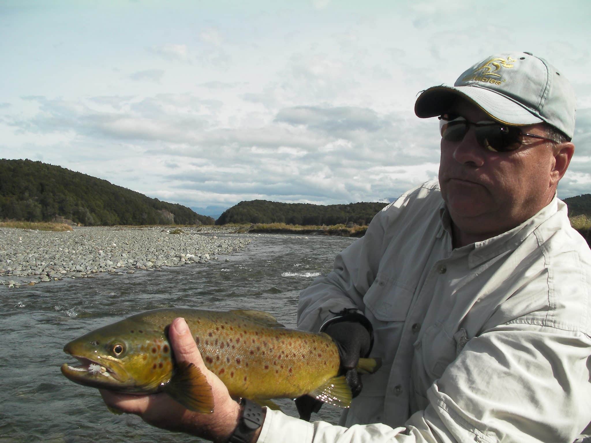 Nearing the end of the low country fly fishing near Queenstown Fly