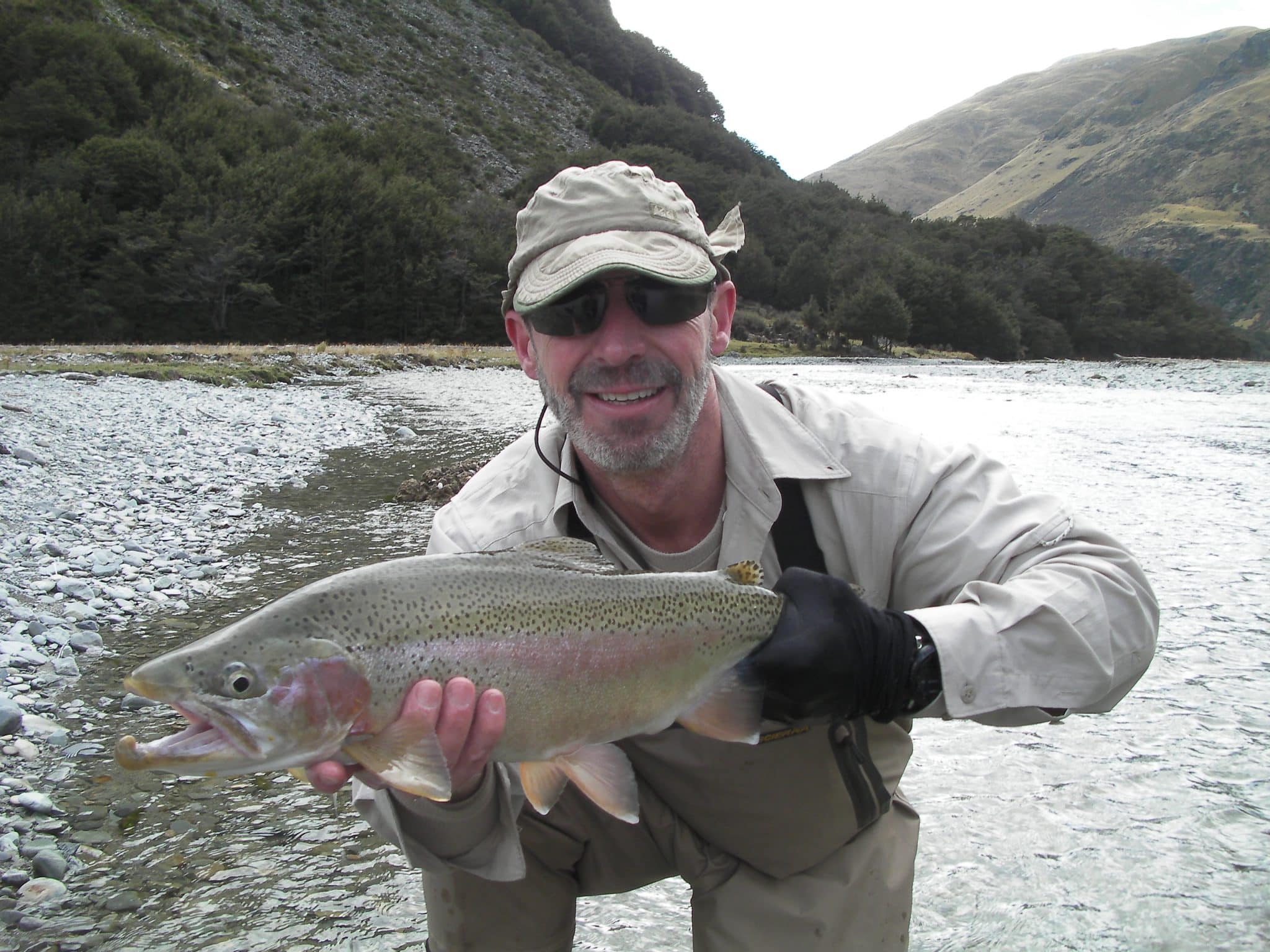 Nearing the end of the low country fly fishing near Queenstown Fly