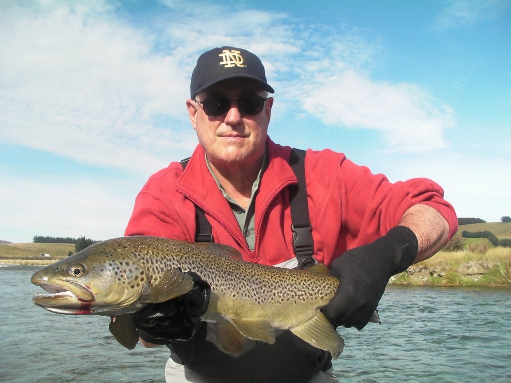 Nearing the end of the low country fly fishing near Queenstown Fly